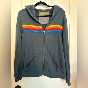 Aviator Nation 5 Strip hoodie in blue